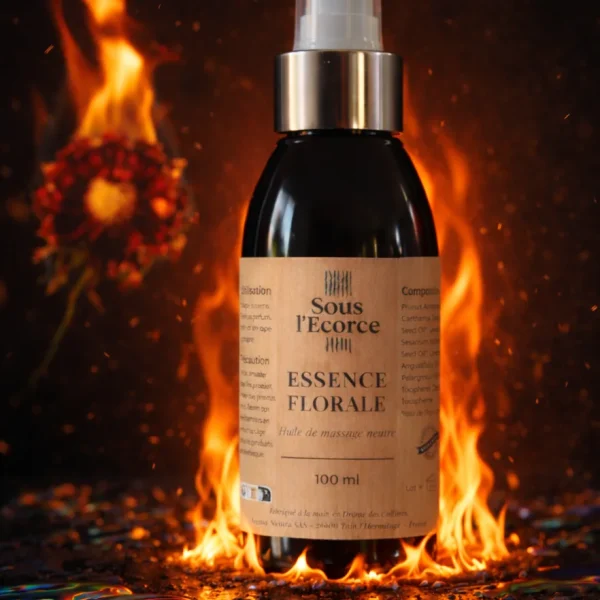Huile de Massage Florale Élégante