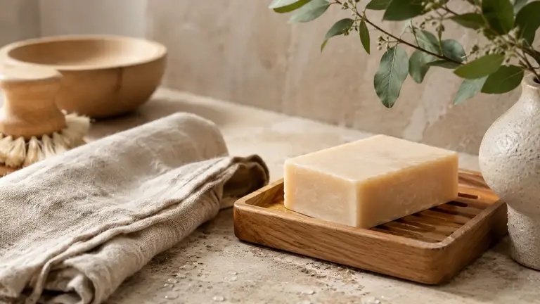 Comment conserver un savon solide ? en le posant sur un porte-savon en bois ajouré pour bien sécher entre deux utilisations